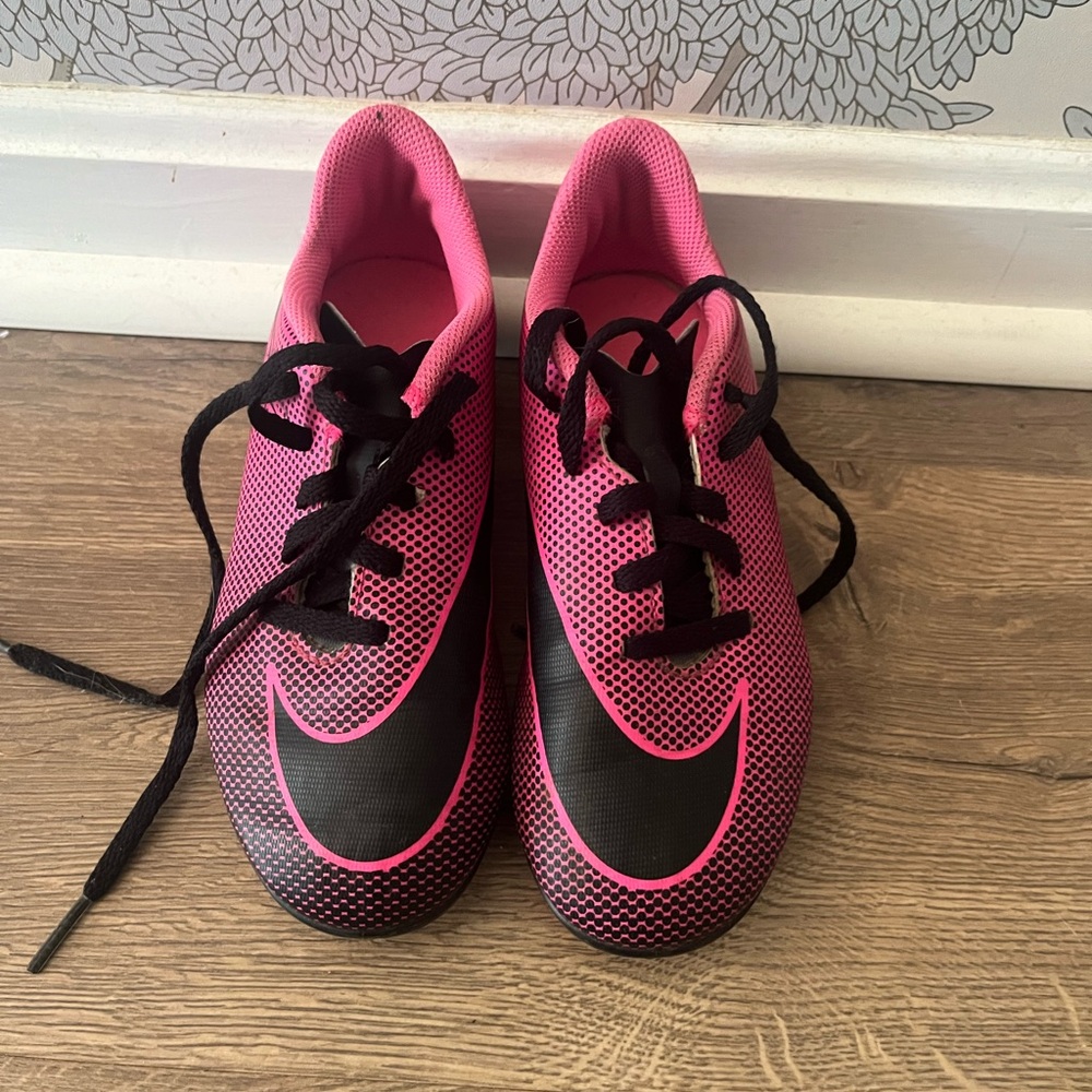 Nike Black and Pink cleats